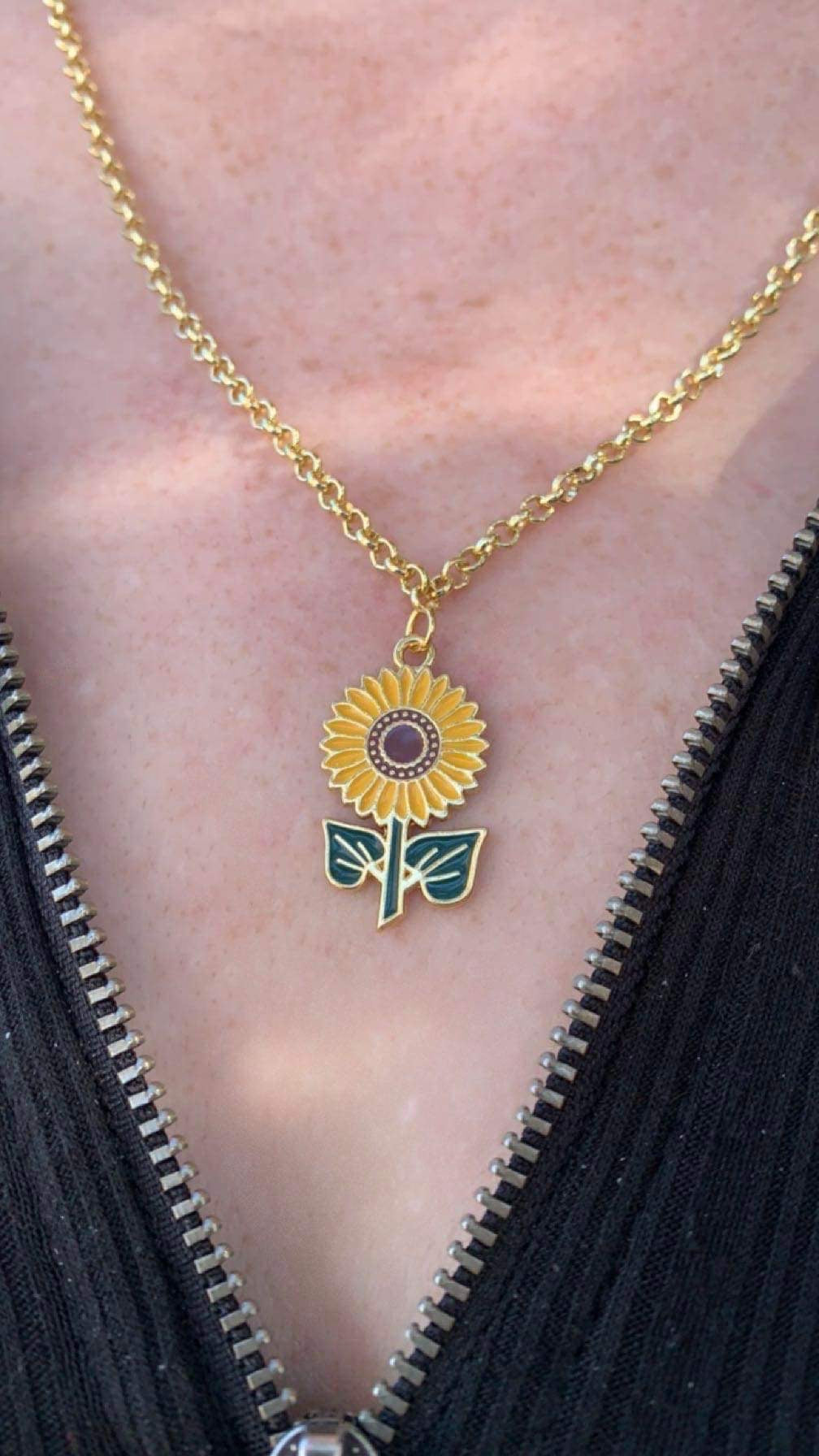 Sunflower Necklace