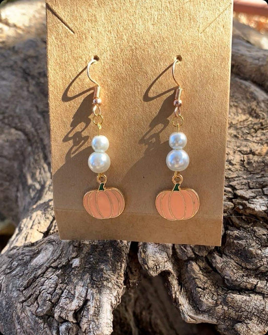 XL Pumpkin Earrings